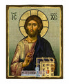 Jesus Christ from the Holy Monastery of Vatopedi (Aged icon - SW Series)-Christianity Art