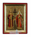 Saints Constantine and Helen (Engraved icon - S Series)-Christianity Art