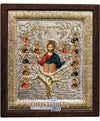 The Vine Tree (Silver - Engraved icon - D Series)-Christianity Art