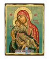 Virgin Mary Eleousa - Mercy Giving of Kykkos (Aged icon - SW Series)-Christianity Art