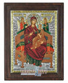 Virgin Pantanassa (Silver - Engraved icon - D Series)-Christianity Art