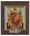 Virgin Pantanassa (Silver - Engraved icon - D Series)-Christianity Art